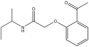  2-(2-acetylphenoxy)-N-(sec-butyl)acetamide