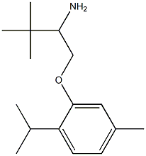 2-(2-amino-3,3-dimethylbutoxy)-4-methyl-1-(propan-2-yl)benzene