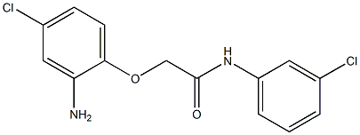 2-(2-amino-4-chlorophenoxy)-N-(3-chlorophenyl)acetamide,,结构式