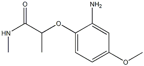 2-(2-amino-4-methoxyphenoxy)-N-methylpropanamide Struktur