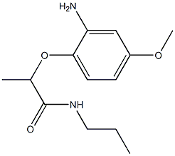 2-(2-amino-4-methoxyphenoxy)-N-propylpropanamide Structure