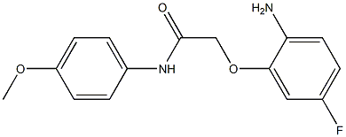 2-(2-amino-5-fluorophenoxy)-N-(4-methoxyphenyl)acetamide Structure