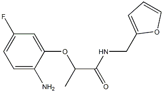 2-(2-amino-5-fluorophenoxy)-N-(furan-2-ylmethyl)propanamide|