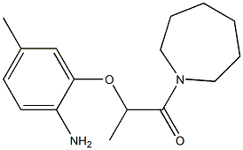 2-(2-amino-5-methylphenoxy)-1-(azepan-1-yl)propan-1-one Structure