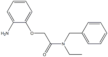 2-(2-aminophenoxy)-N-benzyl-N-ethylacetamide 化学構造式