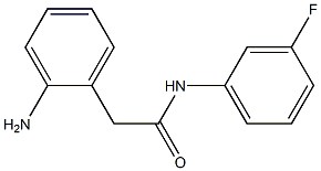 2-(2-aminophenyl)-N-(3-fluorophenyl)acetamide,,结构式