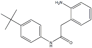 2-(2-aminophenyl)-N-(4-tert-butylphenyl)acetamide,,结构式