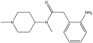 2-(2-aminophenyl)-N-methyl-N-(1-methylpiperidin-4-yl)acetamide Structure