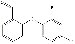 2-(2-bromo-4-chlorophenoxy)benzaldehyde,,结构式