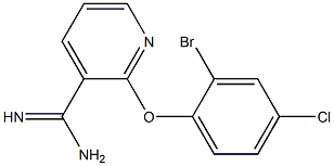 2-(2-bromo-4-chlorophenoxy)pyridine-3-carboximidamide