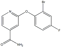 2-(2-bromo-4-fluorophenoxy)isonicotinamide Structure