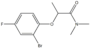 2-(2-bromo-4-fluorophenoxy)-N,N-dimethylpropanamide Structure