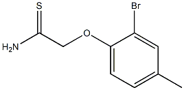 2-(2-bromo-4-methylphenoxy)ethanethioamide 化学構造式