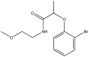2-(2-bromophenoxy)-N-(2-methoxyethyl)propanamide 结构式
