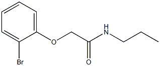 2-(2-bromophenoxy)-N-propylacetamide,,结构式