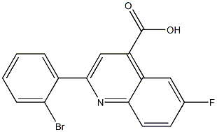 2-(2-bromophenyl)-6-fluoroquinoline-4-carboxylic acid Structure