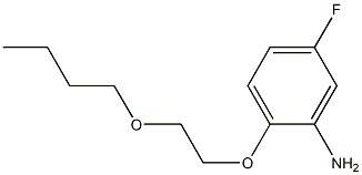 2-(2-butoxyethoxy)-5-fluoroaniline Structure