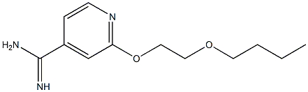 2-(2-butoxyethoxy)pyridine-4-carboximidamide 结构式