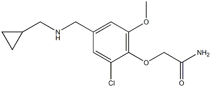  2-(2-chloro-4-{[(cyclopropylmethyl)amino]methyl}-6-methoxyphenoxy)acetamide