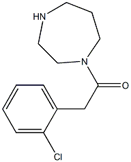 2-(2-chlorophenyl)-1-(1,4-diazepan-1-yl)ethan-1-one,,结构式