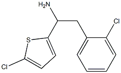 2-(2-chlorophenyl)-1-(5-chlorothiophen-2-yl)ethan-1-amine Structure