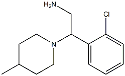 2-(2-chlorophenyl)-2-(4-methylpiperidin-1-yl)ethanamine,,结构式