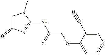 2-(2-cyanophenoxy)-N-(1-methyl-4-oxo-4,5-dihydro-1H-imidazol-2-yl)acetamide 结构式