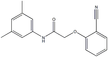 2-(2-cyanophenoxy)-N-(3,5-dimethylphenyl)acetamide,,结构式