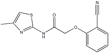 2-(2-cyanophenoxy)-N-(4-methyl-1,3-thiazol-2-yl)acetamide