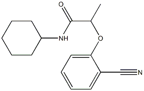 2-(2-cyanophenoxy)-N-cyclohexylpropanamide,,结构式