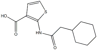 2-(2-cyclohexylacetamido)thiophene-3-carboxylic acid Structure