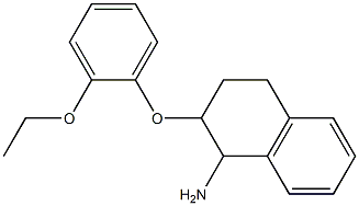 2-(2-ethoxyphenoxy)-1,2,3,4-tetrahydronaphthalen-1-amine,,结构式