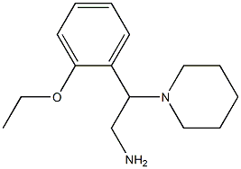 2-(2-ethoxyphenyl)-2-piperidin-1-ylethanamine,,结构式
