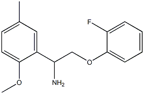 2-(2-fluorophenoxy)-1-(2-methoxy-5-methylphenyl)ethanamine 结构式