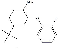 2-(2-fluorophenoxy)-4-(2-methylbutan-2-yl)cyclohexan-1-amine Structure