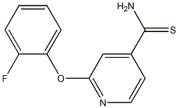 2-(2-fluorophenoxy)pyridine-4-carbothioamide,,结构式