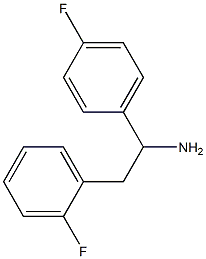 2-(2-fluorophenyl)-1-(4-fluorophenyl)ethanamine Struktur