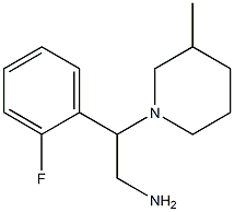 2-(2-fluorophenyl)-2-(3-methylpiperidin-1-yl)ethan-1-amine