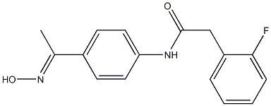 2-(2-fluorophenyl)-N-{4-[(1E)-N-hydroxyethanimidoyl]phenyl}acetamide|