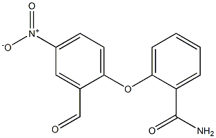 2-(2-formyl-4-nitrophenoxy)benzamide Structure