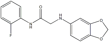 2-(2H-1,3-benzodioxol-5-ylamino)-N-(2-fluorophenyl)acetamide