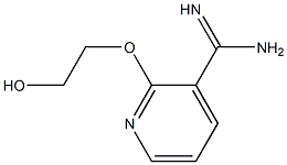 2-(2-hydroxyethoxy)pyridine-3-carboximidamide Struktur