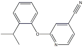 2-(2-isopropylphenoxy)isonicotinonitrile Structure