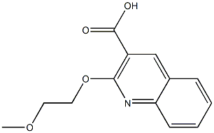 2-(2-methoxyethoxy)quinoline-3-carboxylic acid Struktur