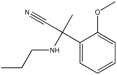 2-(2-methoxyphenyl)-2-(propylamino)propanenitrile Struktur