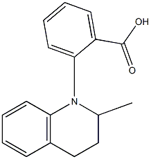 2-(2-methyl-1,2,3,4-tetrahydroquinolin-1-yl)benzoic acid 结构式