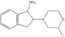 2-(2-methylmorpholin-4-yl)-2,3-dihydro-1H-inden-1-ylamine Structure