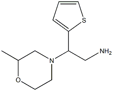 2-(2-methylmorpholin-4-yl)-2-thien-2-ylethanamine,,结构式