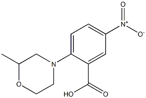2-(2-methylmorpholin-4-yl)-5-nitrobenzoic acid Structure