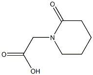 2-(2-oxopiperidin-1-yl)acetic acid Struktur